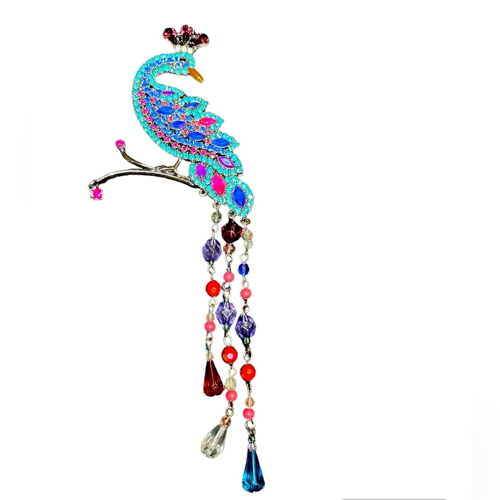 Vintage Avon Peacock, Brooch Pin